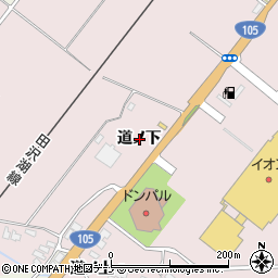 秋田県大仙市北長野道ノ下周辺の地図