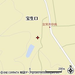 秋田県秋田市雄和女米木宝生口157周辺の地図