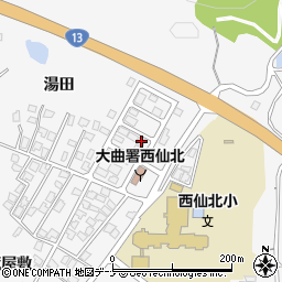 秋田県大仙市刈和野上ノ台荒屋敷134-31周辺の地図