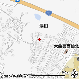 秋田県大仙市刈和野上ノ台荒屋敷121-20周辺の地図