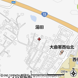 秋田県大仙市刈和野上ノ台荒屋敷57-4周辺の地図