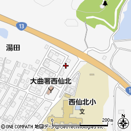 秋田県大仙市刈和野上ノ台荒屋敷134-37周辺の地図