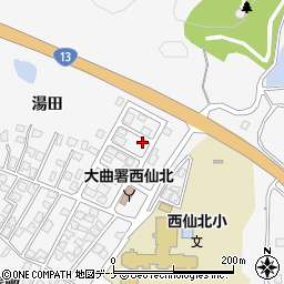 秋田県大仙市刈和野上ノ台荒屋敷134-33周辺の地図