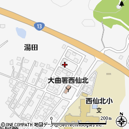 秋田県大仙市刈和野上ノ台荒屋敷134-17周辺の地図