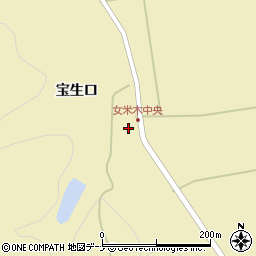 秋田県秋田市雄和女米木宝生口244周辺の地図