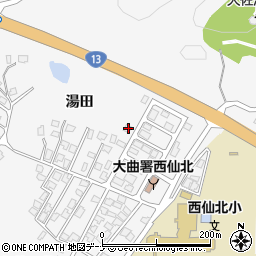 秋田県大仙市刈和野上ノ台荒屋敷134-8周辺の地図