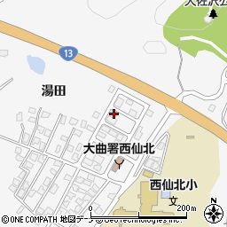 秋田県大仙市刈和野上ノ台荒屋敷134-18周辺の地図