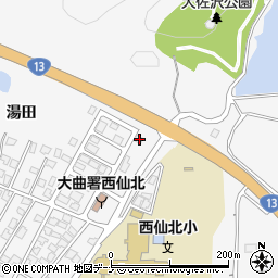 秋田県大仙市刈和野上ノ台荒屋敷134-36周辺の地図
