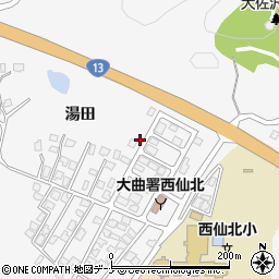 秋田県大仙市刈和野上ノ台荒屋敷134-9周辺の地図
