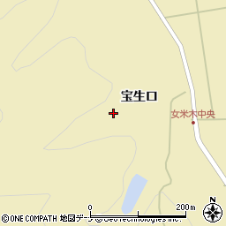 秋田県秋田市雄和女米木宝生口199周辺の地図