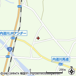 秋田県由利本荘市岩城内道川風平4-1周辺の地図