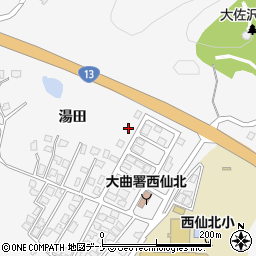 秋田県大仙市刈和野上ノ台荒屋敷134-10周辺の地図