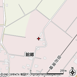秋田県大仙市北長野館郷83周辺の地図