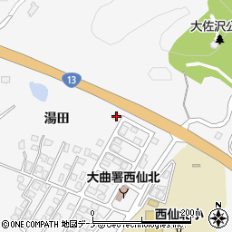 秋田県大仙市刈和野上ノ台荒屋敷134-11周辺の地図