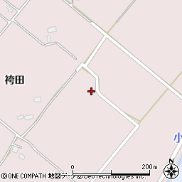 秋田県大仙市北長野白田周辺の地図