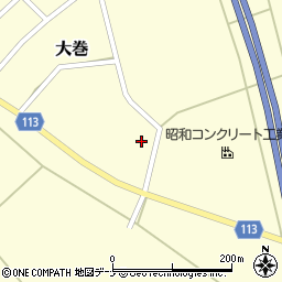 秋田県大仙市大巻宅地周辺の地図