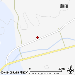 秋田県由利本荘市岩城君ヶ野藤田27周辺の地図