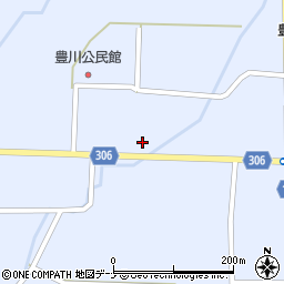 秋田県大仙市豊川久保周辺の地図