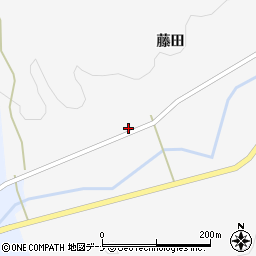 秋田県由利本荘市岩城君ヶ野藤田28-6周辺の地図