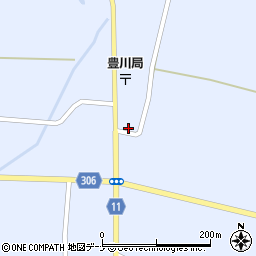 秋田県大仙市豊川元畑周辺の地図