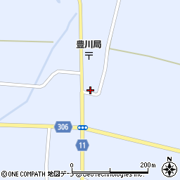 秋田県大仙市豊川（元畑）周辺の地図