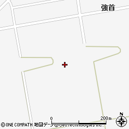 秋田県大仙市強首周辺の地図