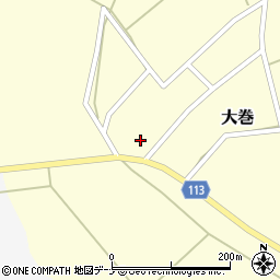 秋田おばこ農業協同組合　西仙北支店強首支店大巻倉庫周辺の地図