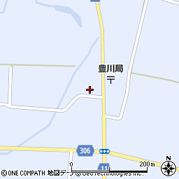 秋田県大仙市豊川街道添周辺の地図