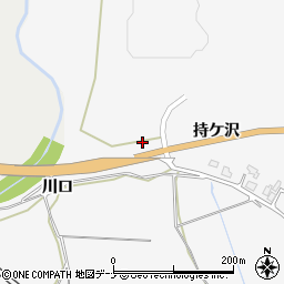 秋田県大仙市刈和野竹花周辺の地図