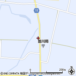 秋田県大仙市豊川街道添15-1周辺の地図