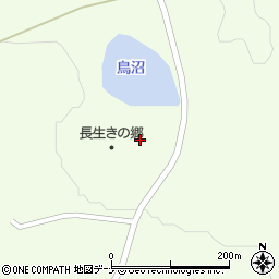 秋田県由利本荘市岩城内道川ガザ平周辺の地図