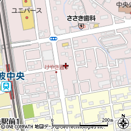 中新田公園周辺の地図