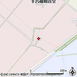 秋田県大仙市北長野手呂越観音堂68周辺の地図