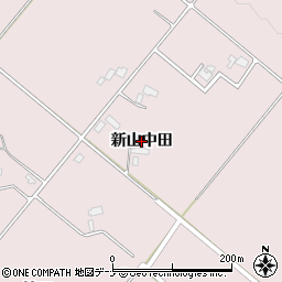 秋田県大仙市北長野（新山中田）周辺の地図