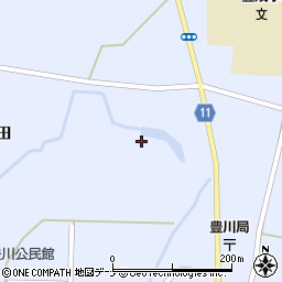 秋田県大仙市豊川清水ノ上周辺の地図