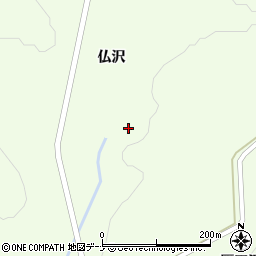 秋田県大仙市土川仏沢堤下159周辺の地図