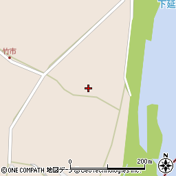 秋田県仙北市角館町下延（荒処）周辺の地図