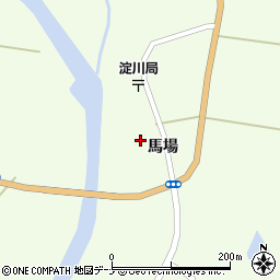 秋田県大仙市協和下淀川馬場周辺の地図