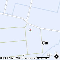 秋田県大仙市豊川野田周辺の地図