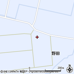 秋田県大仙市豊川（野田）周辺の地図