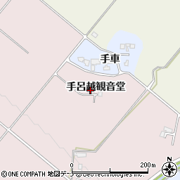 秋田県大仙市北長野手呂越観音堂108周辺の地図