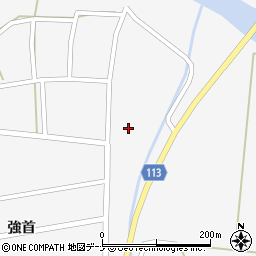 秋田県大仙市強首強首108周辺の地図