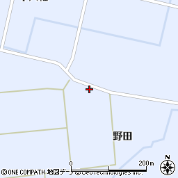 秋田県大仙市豊川長楽寺道下周辺の地図