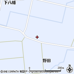 秋田県大仙市豊川七窪周辺の地図