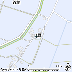 秋田県大仙市豊川上ノ野周辺の地図