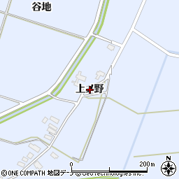 秋田県大仙市豊川（上ノ野）周辺の地図