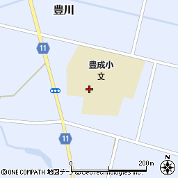 秋田県大仙市豊川下水無周辺の地図