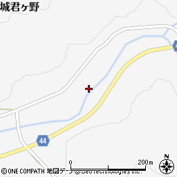 秋田県由利本荘市岩城君ヶ野竹屋48周辺の地図