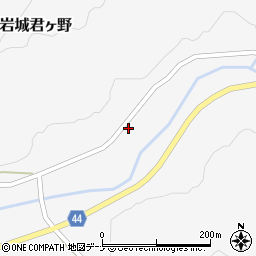 秋田県由利本荘市岩城君ヶ野竹屋43-2周辺の地図