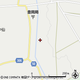 秋田県大仙市豊岡上野周辺の地図